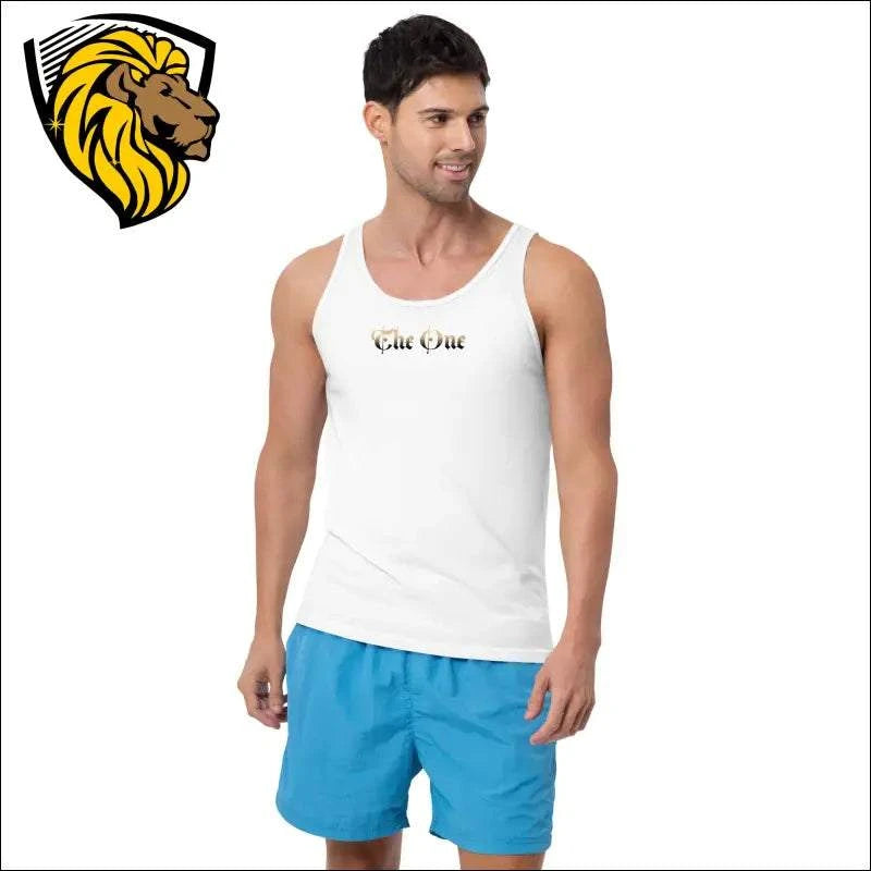 Men's Cotton Tank Top | Summer Casual Wear | "The One PR" Puerto Rico Design