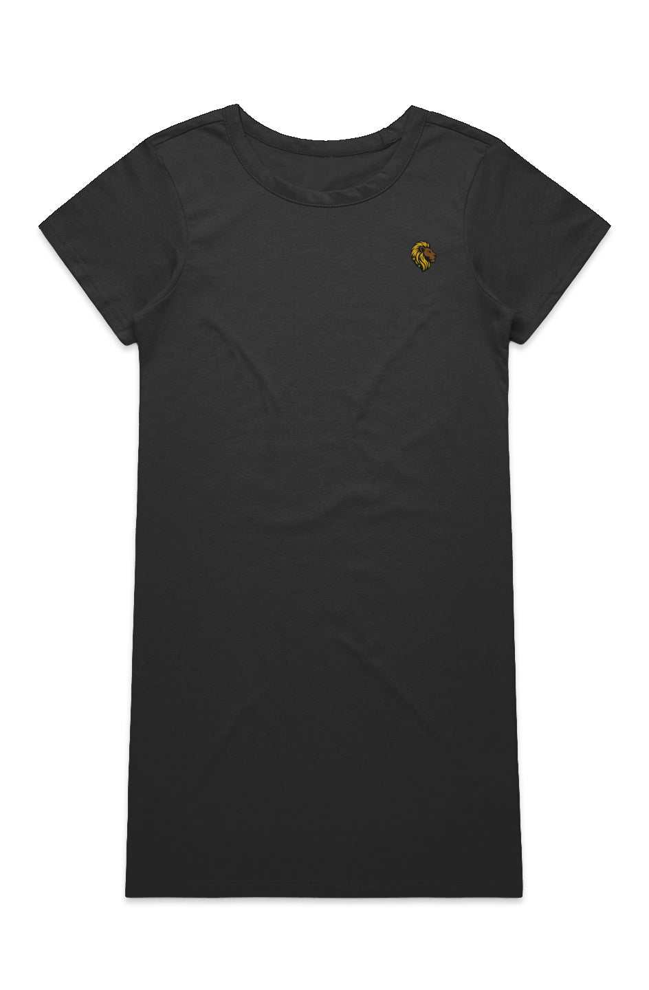 The One Organic SS Dress black slim fit sustainable organic cotton short sleeve dress