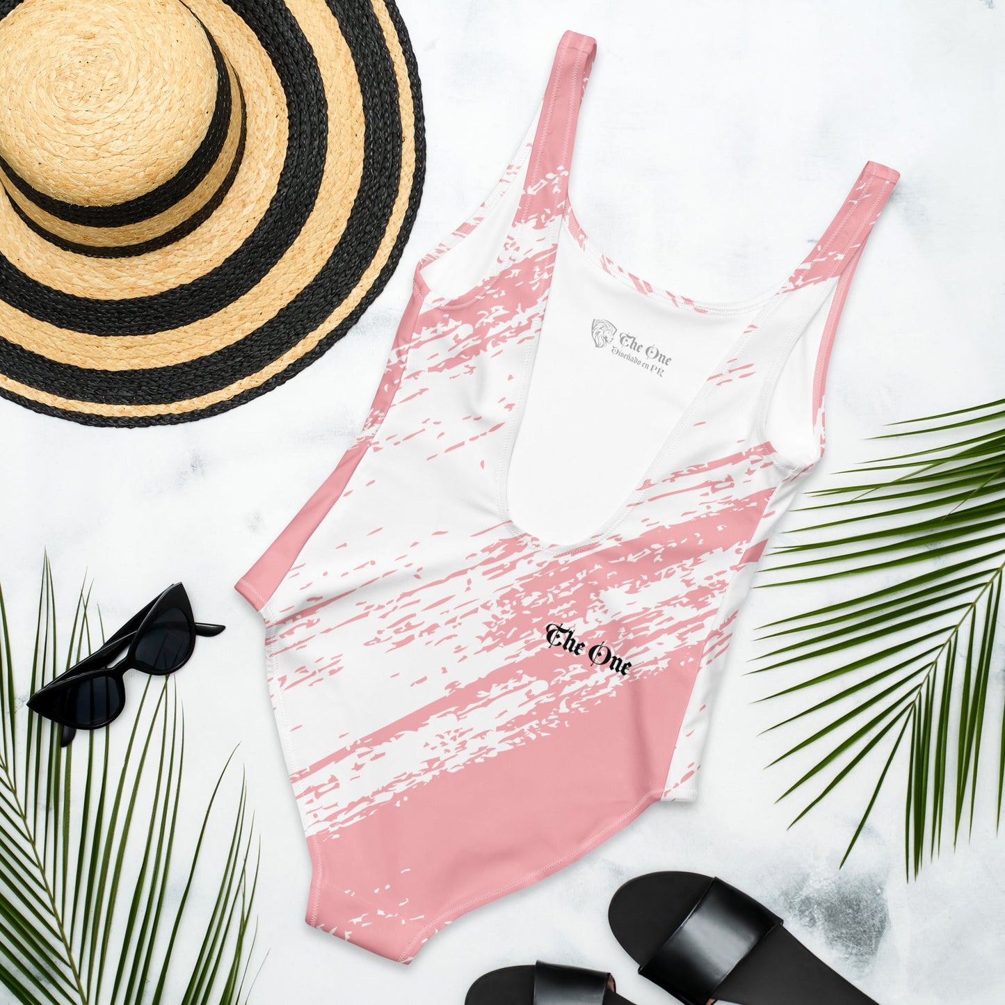 The One Pink Slash One-Piece Swimsuit Chic The One PR Pink Slash Swimsuit - Designed in Puerto Rico The One PR