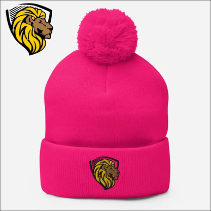 The One Pom-Pom Beanie - Neon Pink