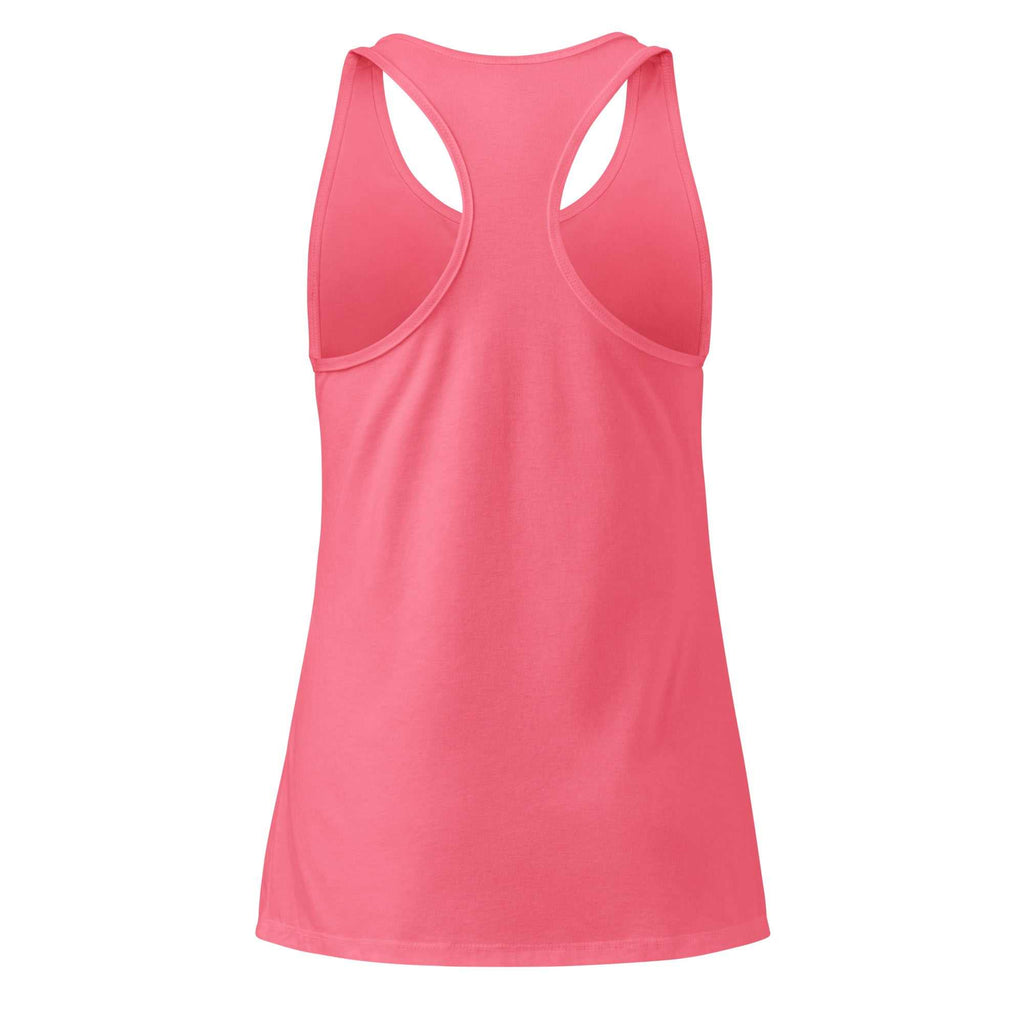 Pink Racerback Tank Top | Women's Fitted Cotton Blend | The One PR Activewear