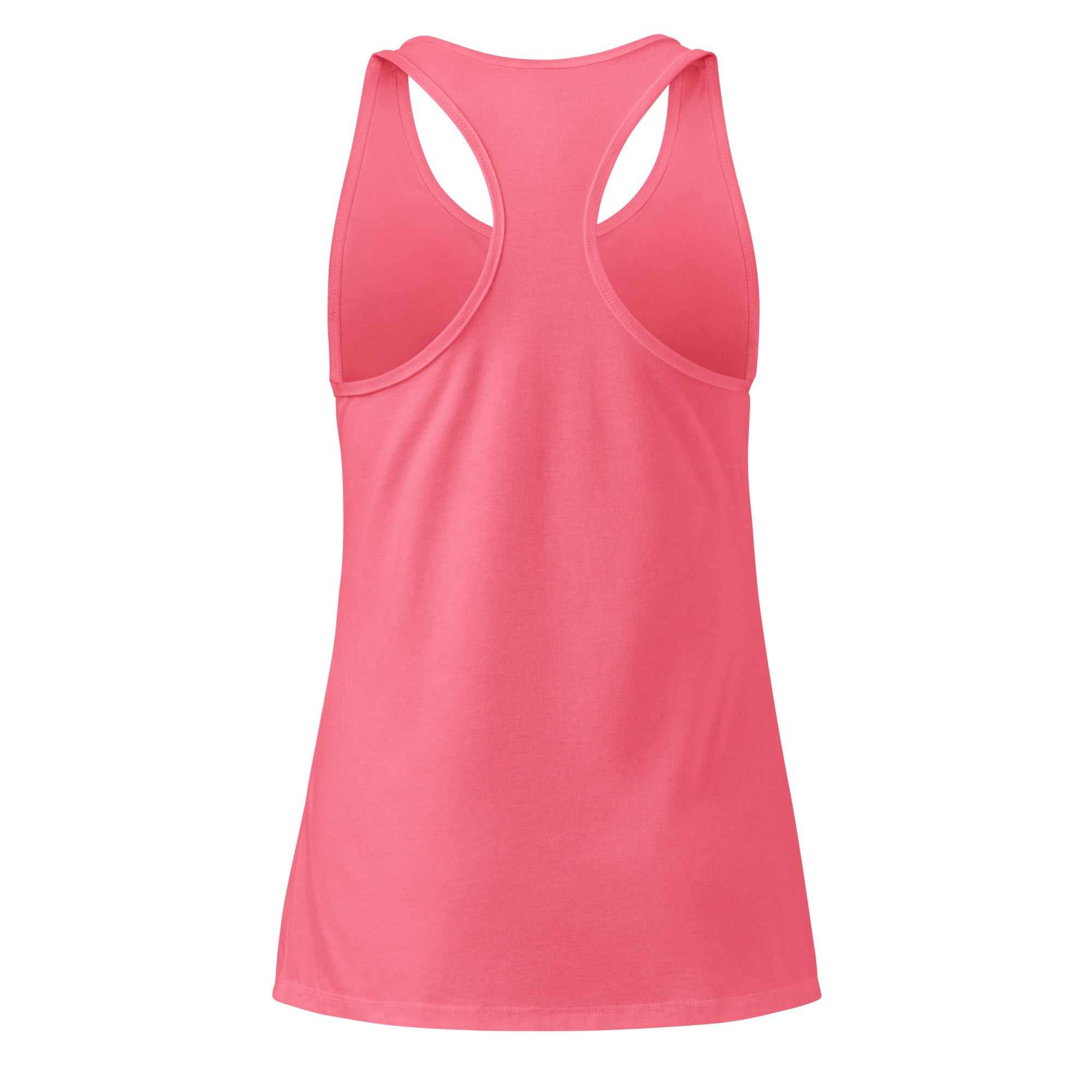 Pink Racerback Tank Top | Women's Fitted Cotton Blend | The One PR Activewear