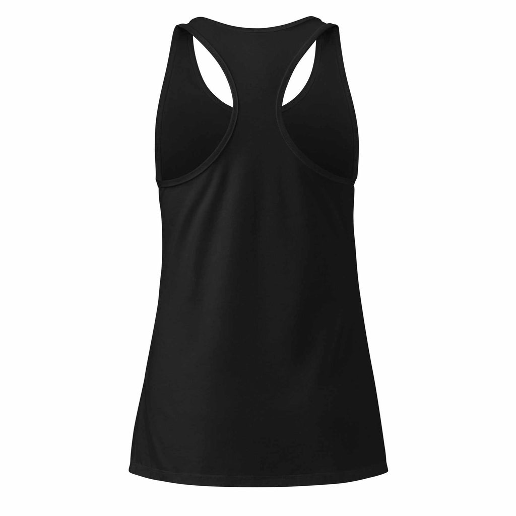The One PR Racerback Tank Top - Women's Black Fitted Cotton Blend Workout Top