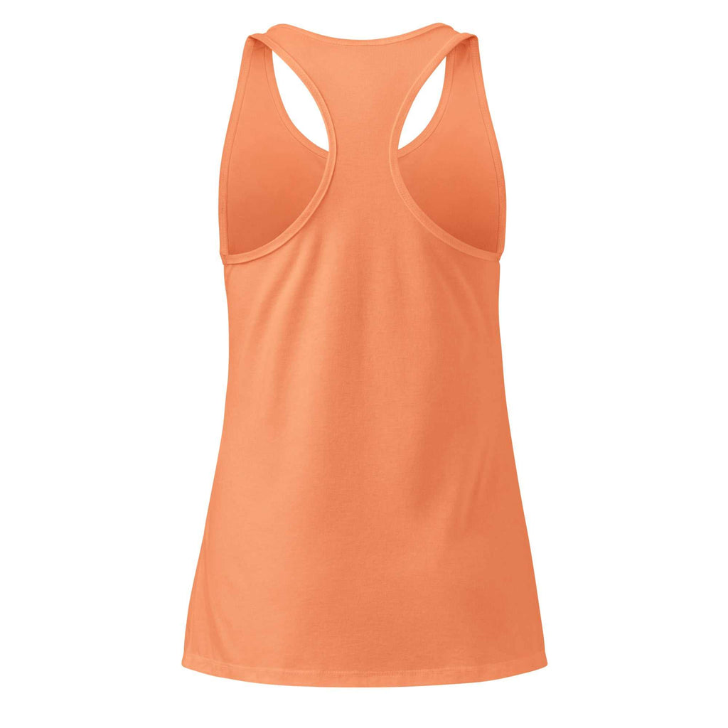 Peach Racerback Tank Top Women's Cotton Blend Sleeveless Top Workout Yoga Casual The One PR