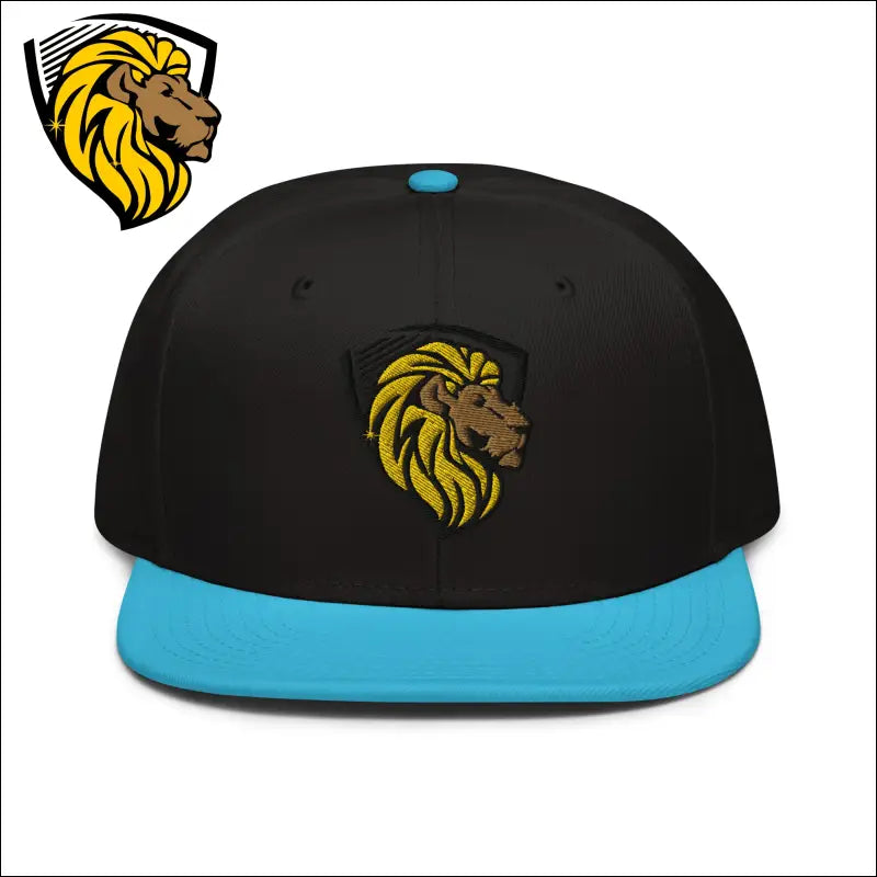 The One Snapback Hat - Aqua blue / Black / Black