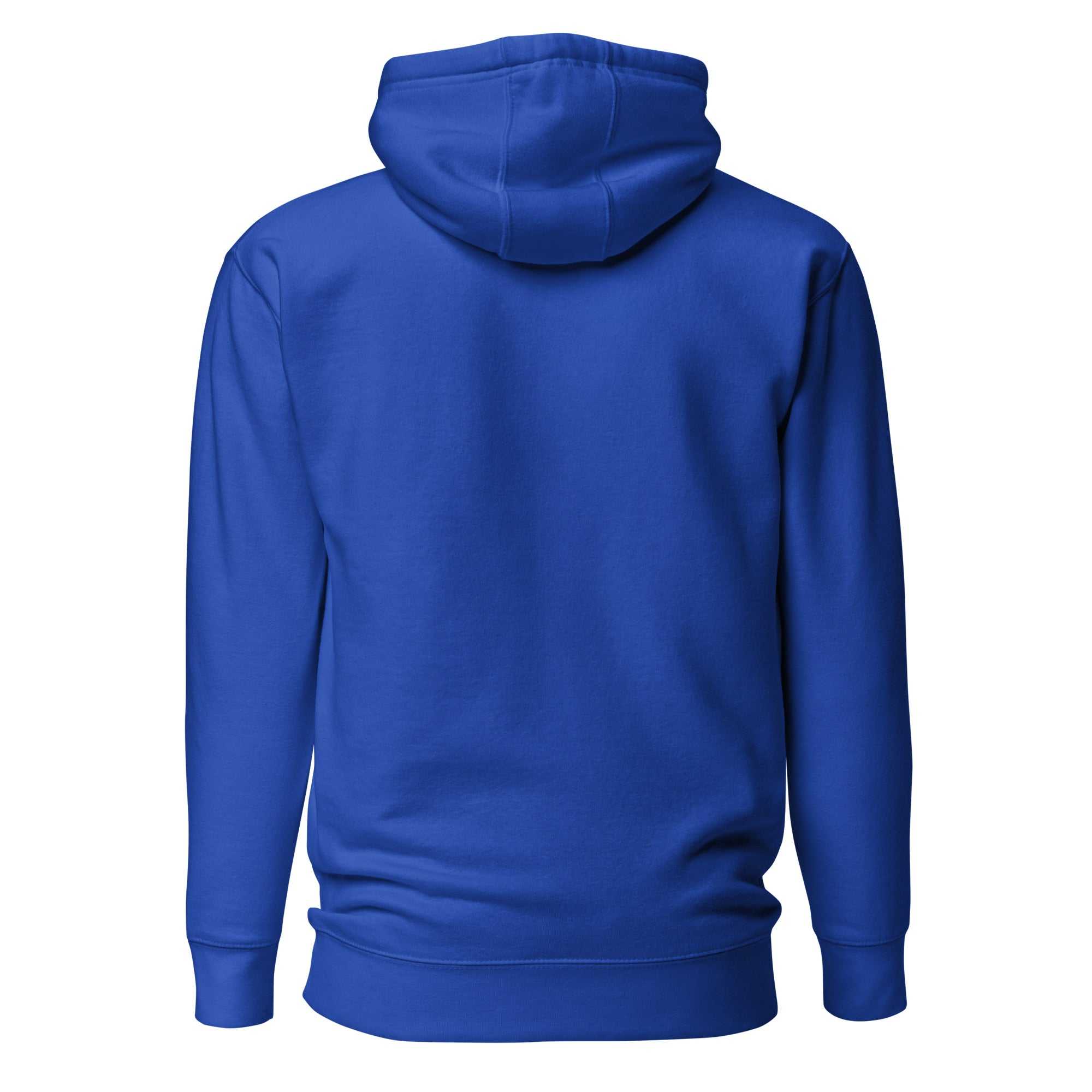 Blue Unisex Hoodie Back View | The One PR - Shop Essential Apparel