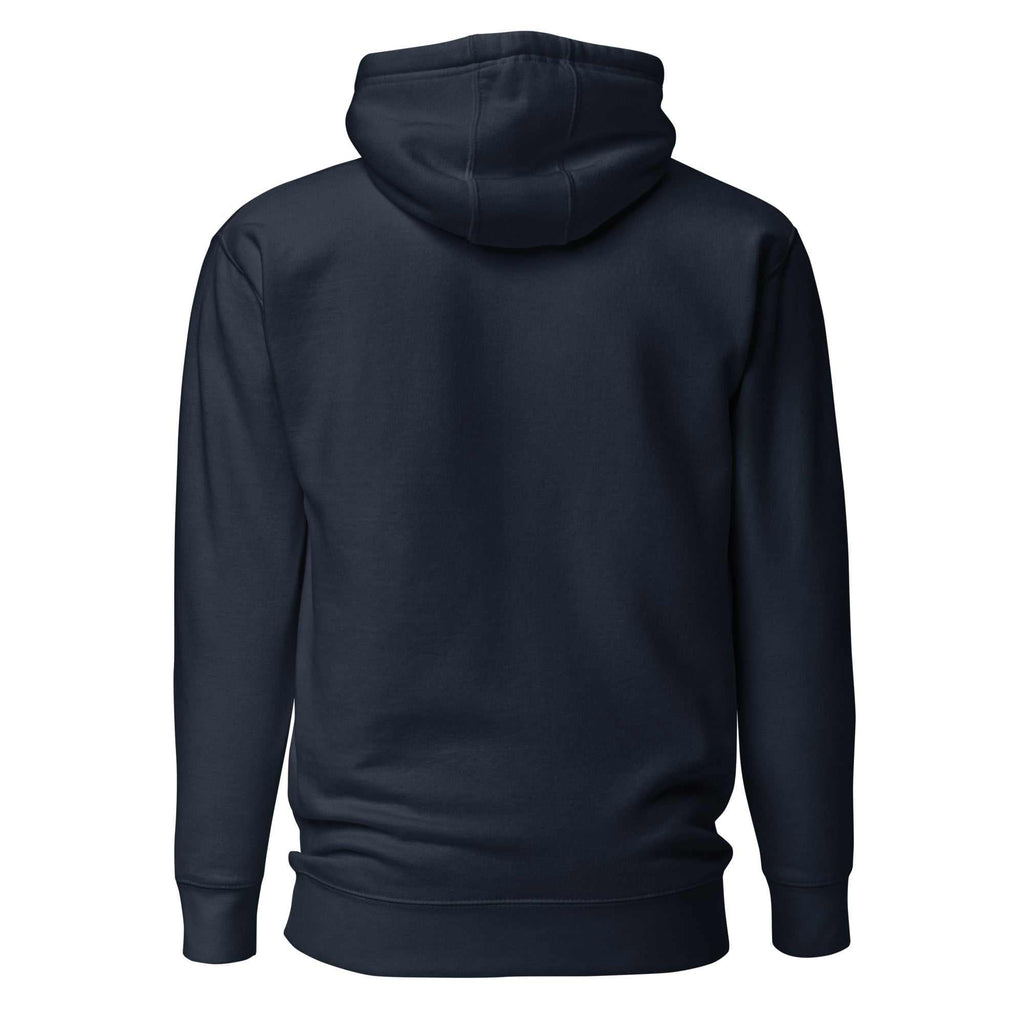 Navy Hoodie Unisex | Essential Pullover Hoodie | THE ONE PR - Back View