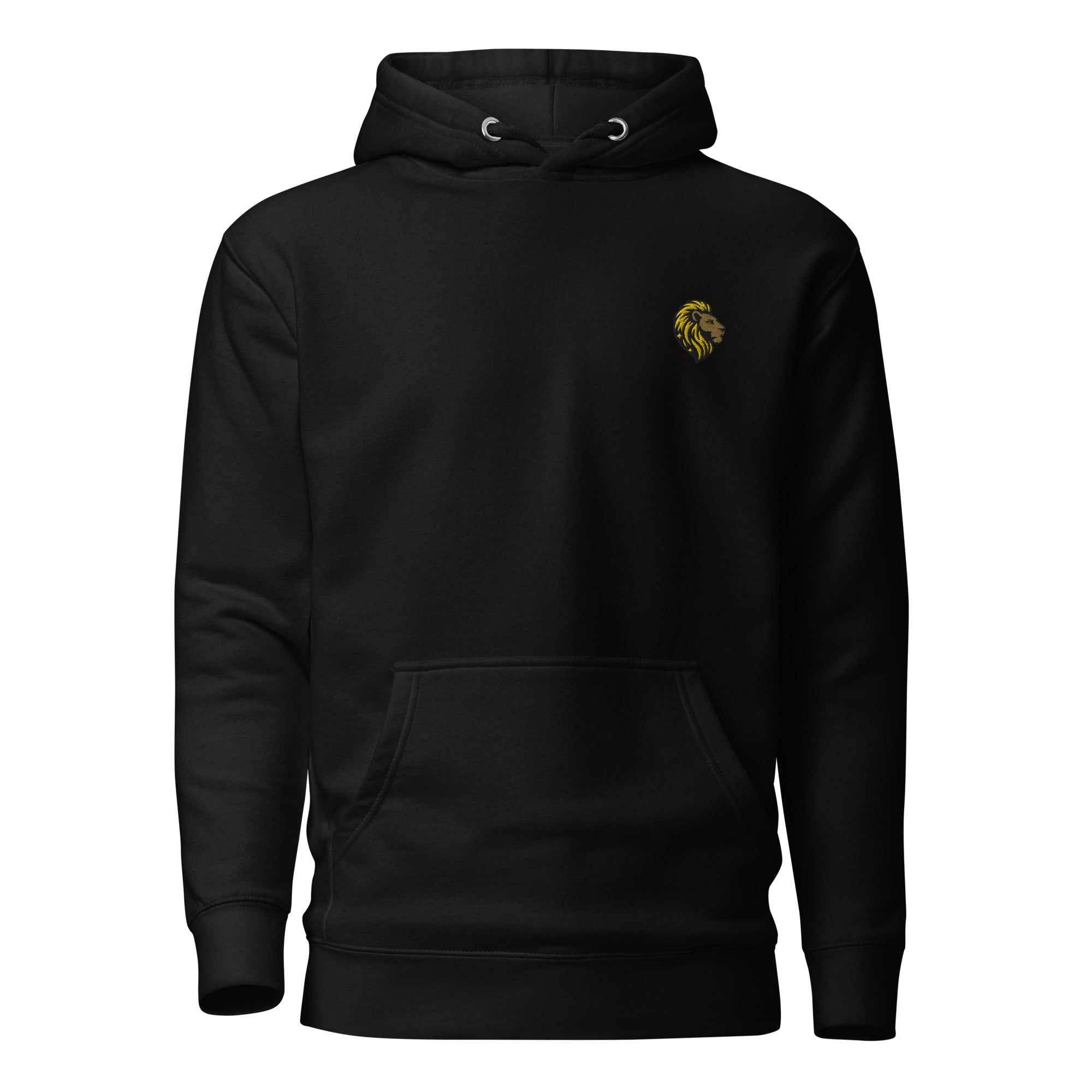 The One PR Unisex Black Hoodie | Essential Lion Logo Cotton Blend Streetwear