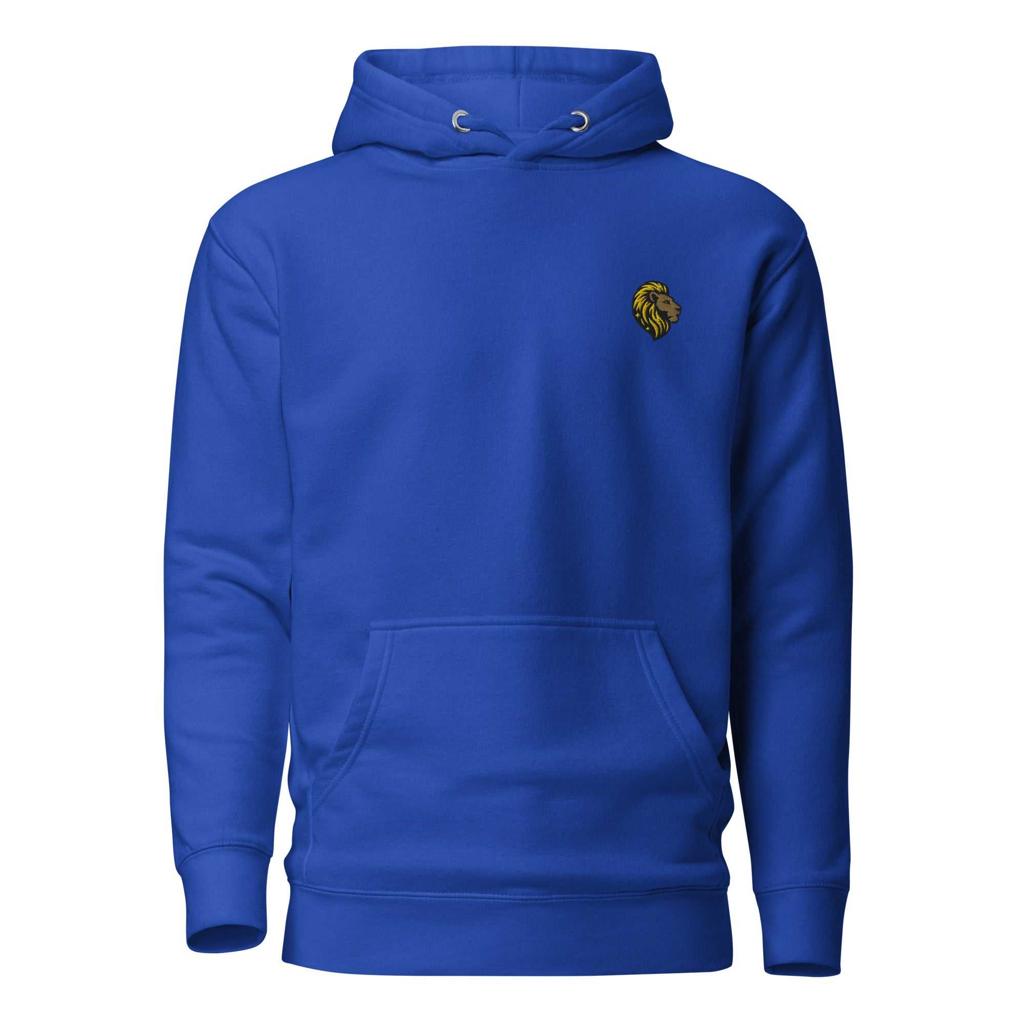 Blue Hoodie with Lion Embroidery | Men's & Women's Hooded Sweatshirt | The One PR