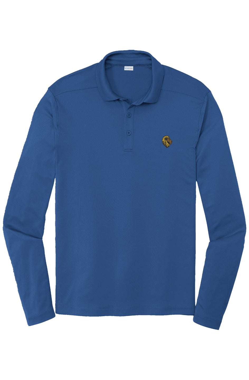 The One PR Men's Long Sleeve Polo Shirt - UV Protection, Moisture-Wicking