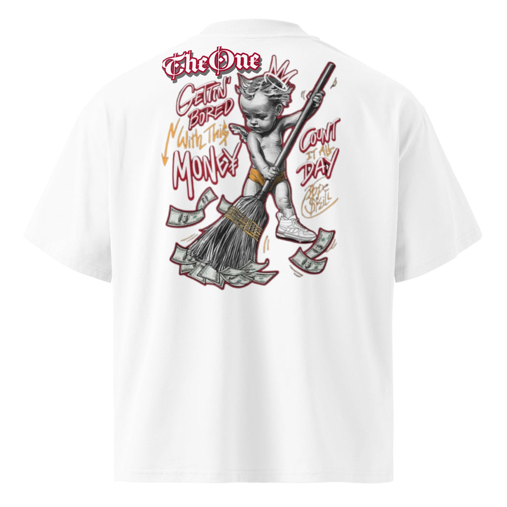 The One PR Oversized T-Shirt - Money Angel Streetwear Design
