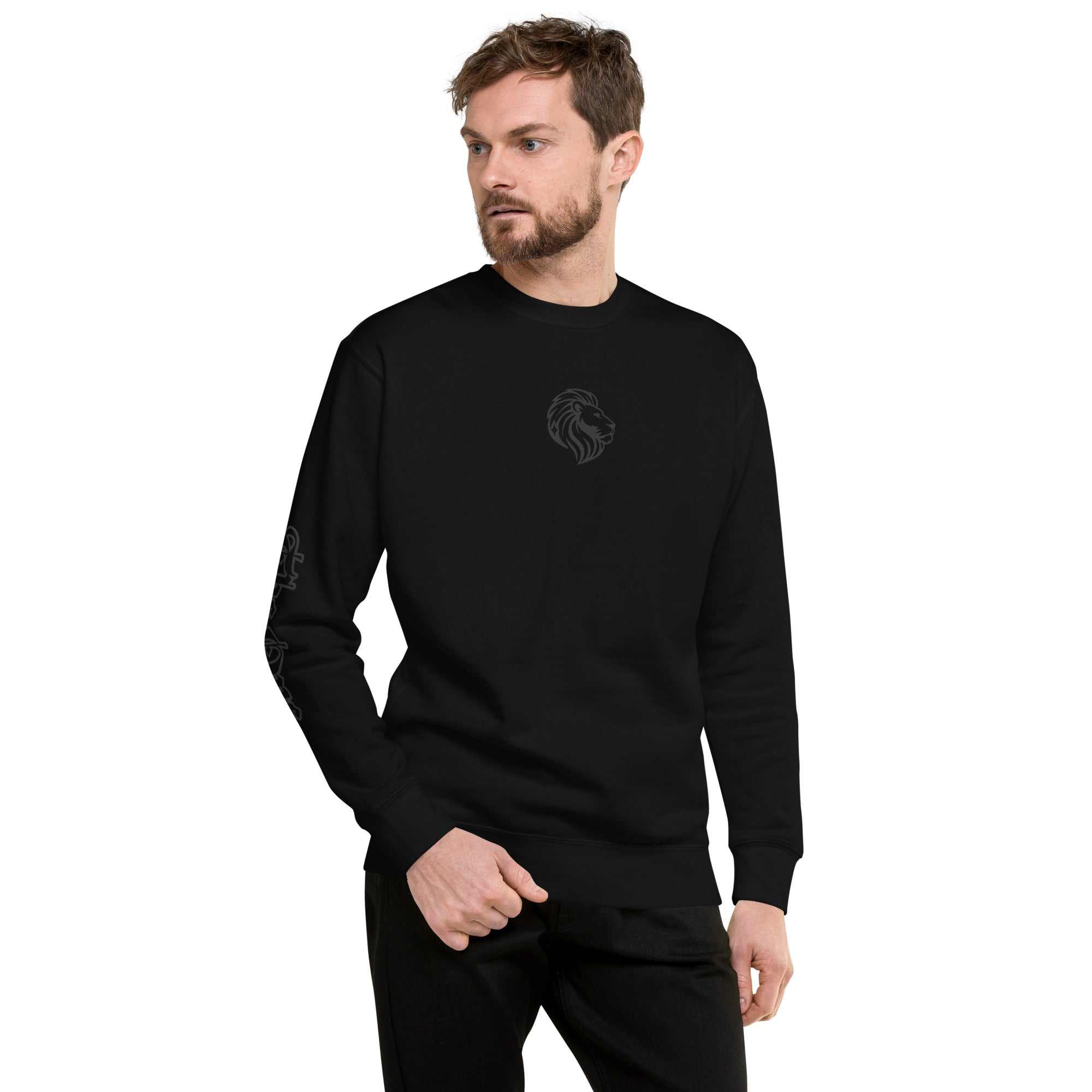 Black Unisex Premium Sweatshirt: Crewneck, Fleece, Streetwear Style - Shop Online