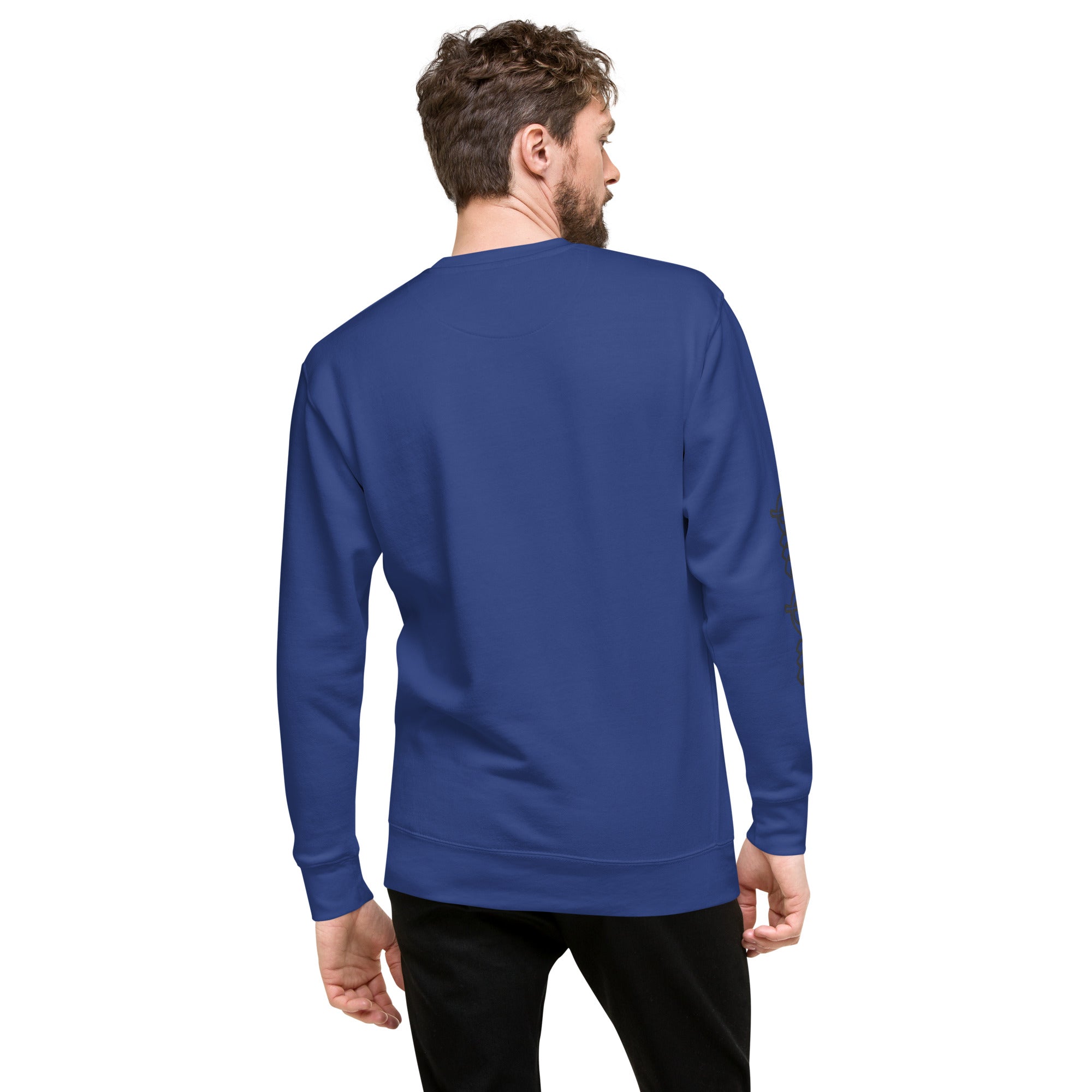 Blue Unisex Premium Sweatshirt | Crewneck Fleece Pullover | The One PR Streetwear