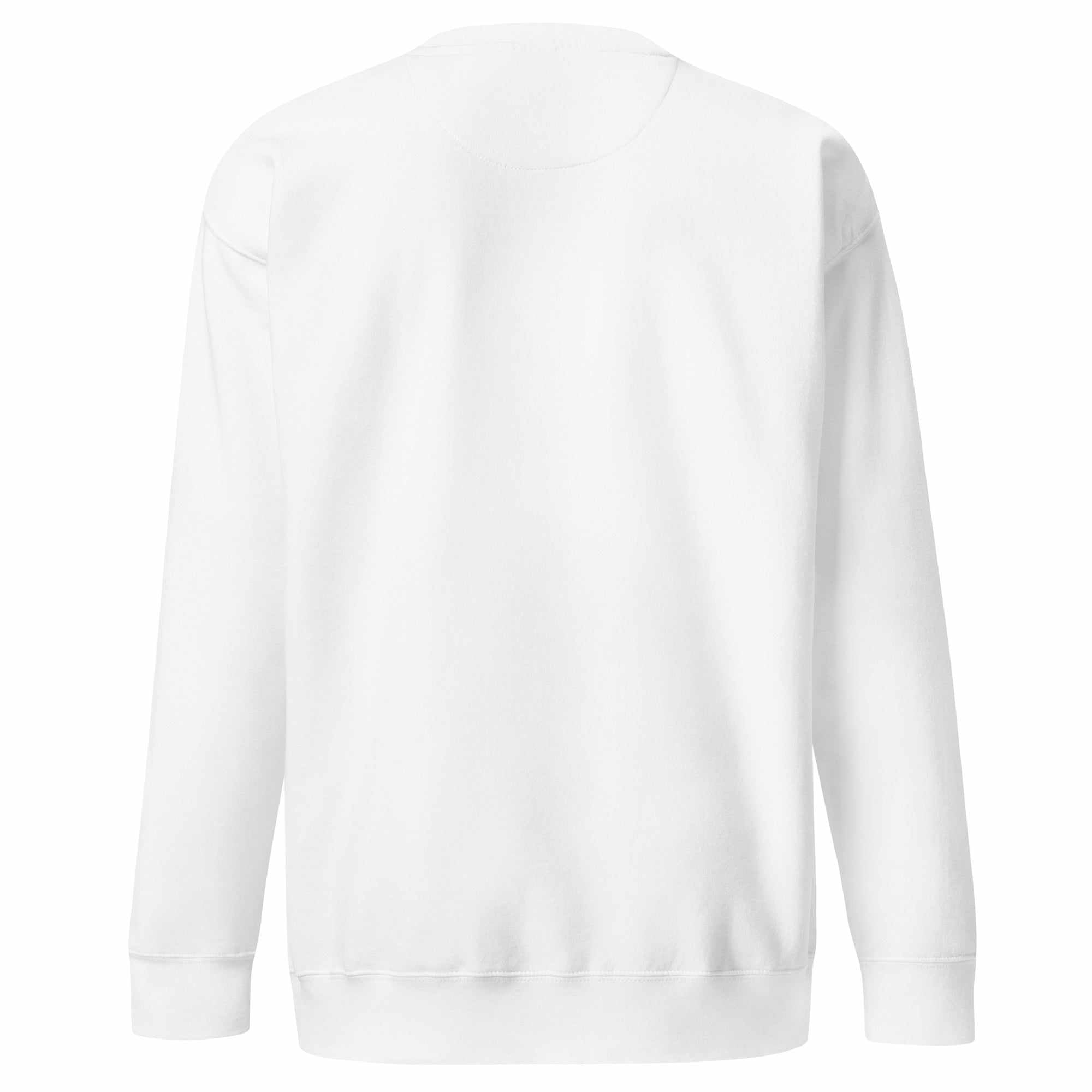 White Crewneck Sweatshirt | Unisex Cotton Pullover | The One PR