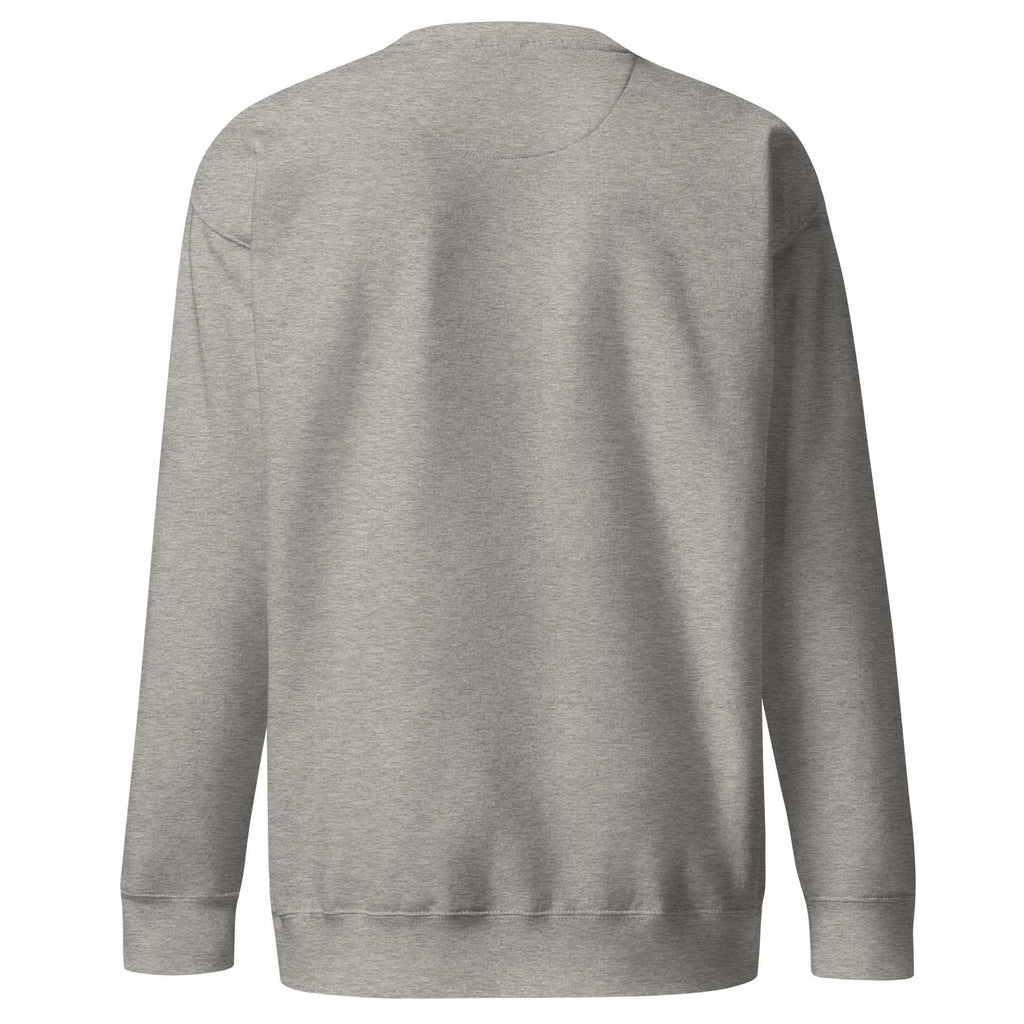 Gray Crewneck Sweatshirt - Unisex Pullover, Back View
