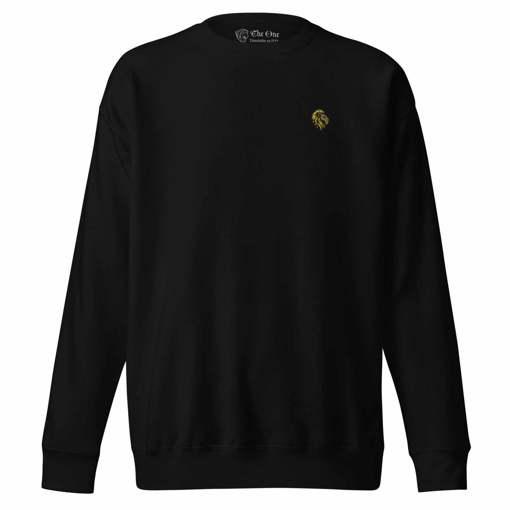 Unisex Black Sweatshirt | The One PR Essential Cotton Blend Crewneck Pullover