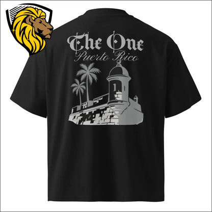 Yo Soy de Aqui oversized high neck t-shirt Sustainable Oversized High Neck Tee by The One PR - Perfect Fit! The One PR