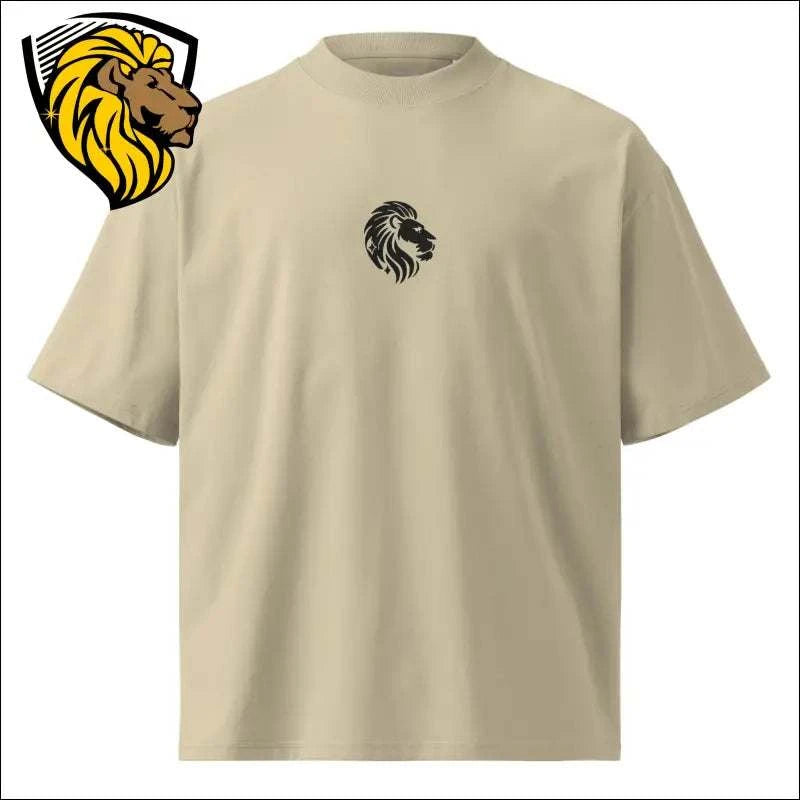 Oversized High Neck T-shirt Lion Logo | The One PR Sustainable Streetwear Tee